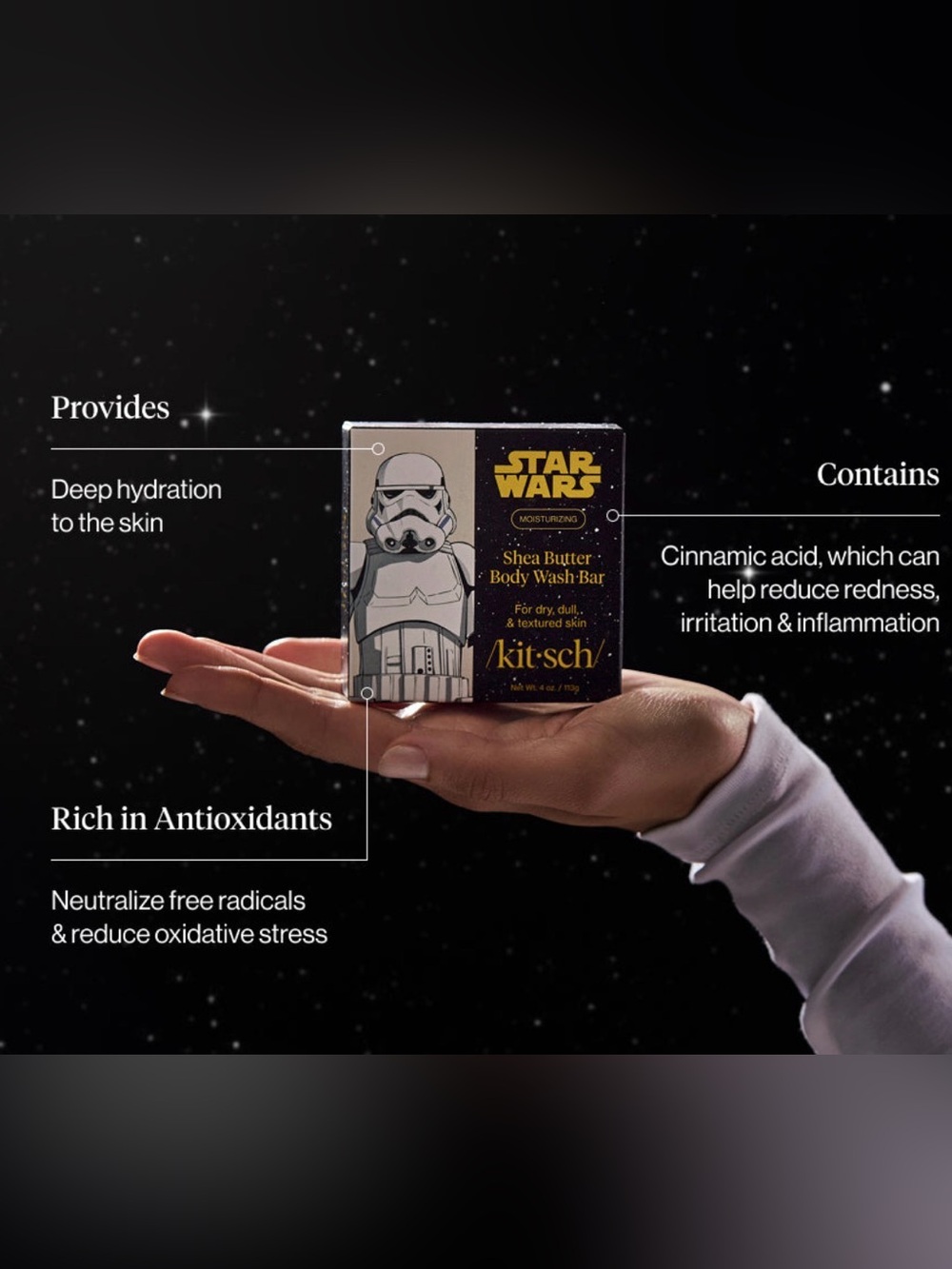 Kitsch Star Wars Shea Butter Body Wash Bar